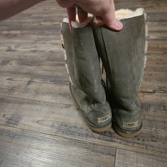 Ugg Australia Whitley 5230 Women's 7 Olive Green Lace Up Tall Boots BX38 - Picture 5 of 11